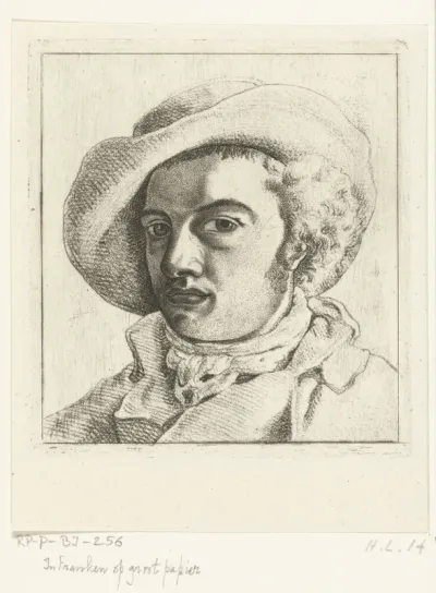Portret van een jonge man met hoed