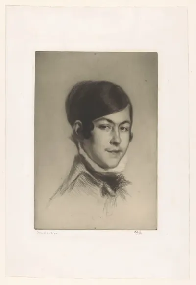 Portret van een jonge man of vrouw