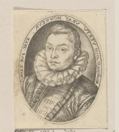 Portret van een jonge man op 24-jarige leeftijd, mogelijk Jan Dircksz. Schatter of Erasmus Vollevens