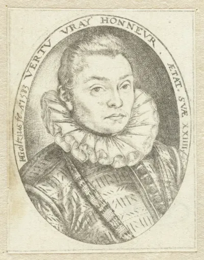 Portret van een jonge man op 24-jarige leeftijd