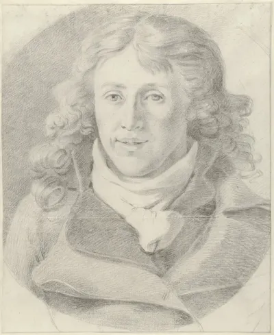 Portret van een jongeman, in ovaal