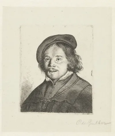 Portret van een jongen met baret