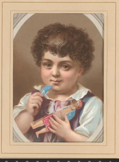 Portret van een jongen met pop