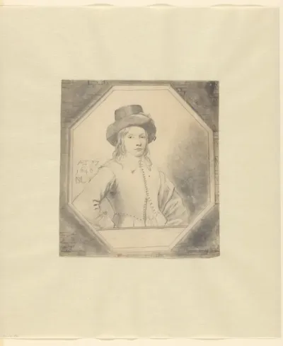 Portret van een jongen op 17-jarige leeftijd