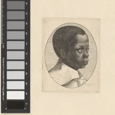 Portret van een jongen van Afrikaanse herkomst