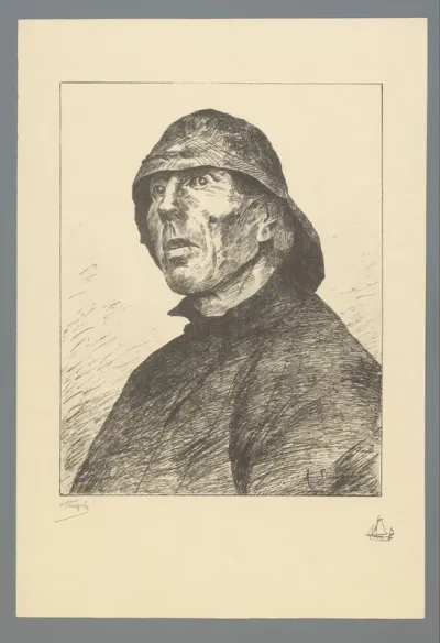 Portret van een Katwijkse zeeman