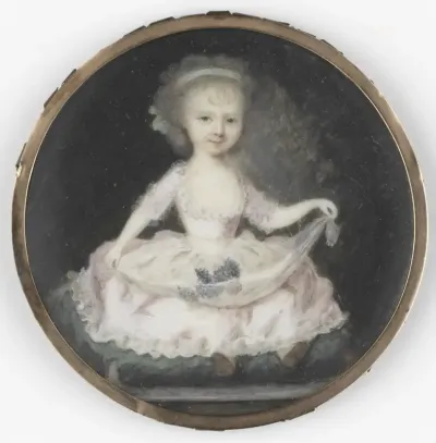 Portret van een kind, gehouden voor Frederica Louisa Wilhelmina (1770-1819), prinses van Oranje-Nassau. Dochter van prins Willem V