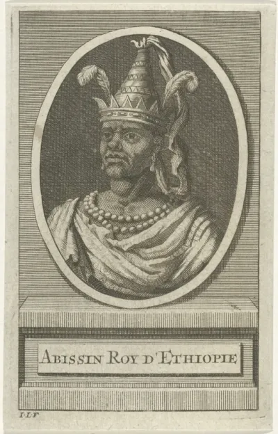 Portret van een koning van Ethiopië