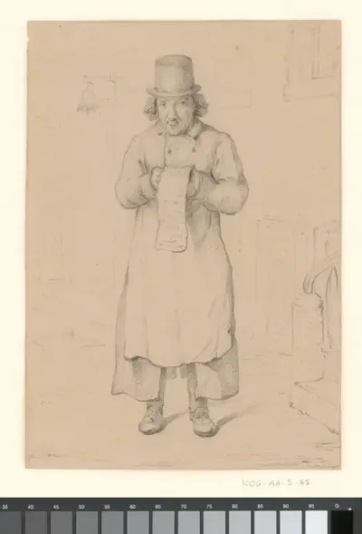 Portret van een man bij het Leprozenhuis