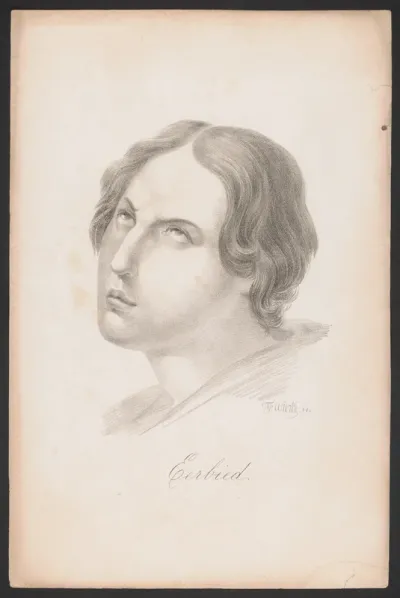 Portret van een man die omhoog kijkt