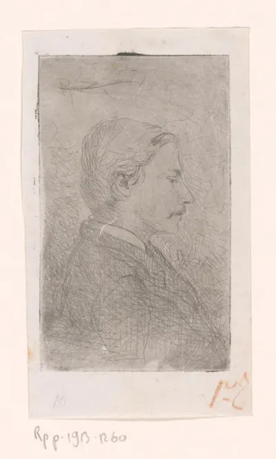 Portret van een man, en profil