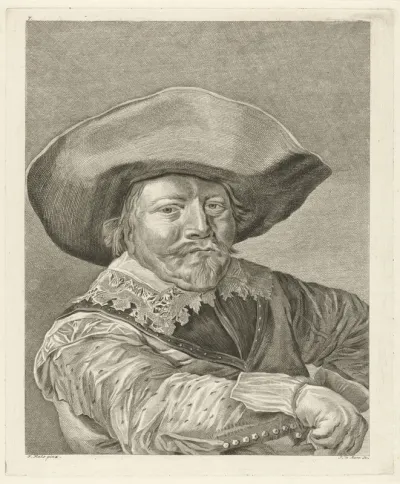 Portret van een man in 17e-eeuws kostuum