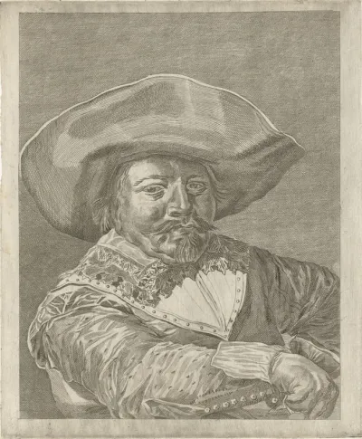 Portret van een man in 17e-eeuws kostuum