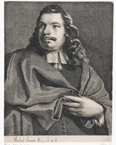 Portret van een man in een mantel