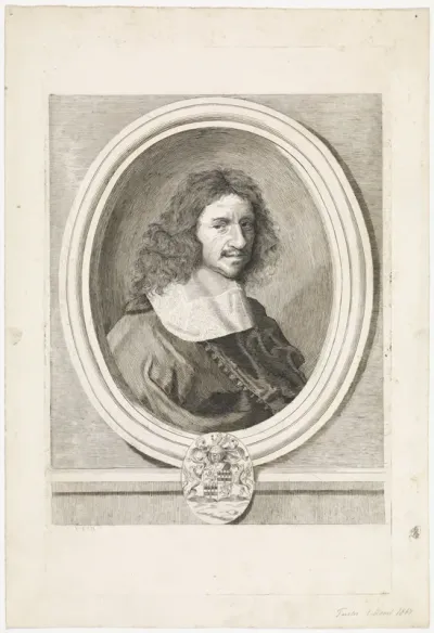 Portret van een man in ovaal