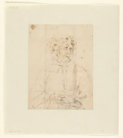 Portret van een man met een boek in zijn handen