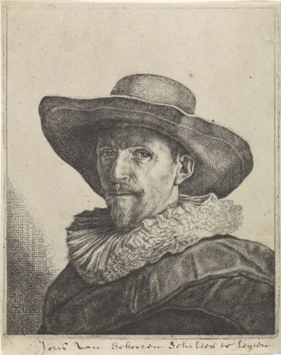 Portret van een man met een hoed