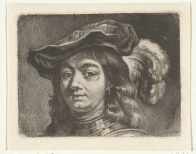 Portret van een man met een muts