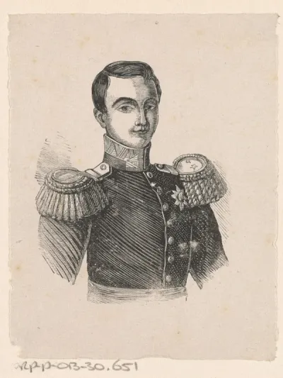 Portret van een man met epauletten