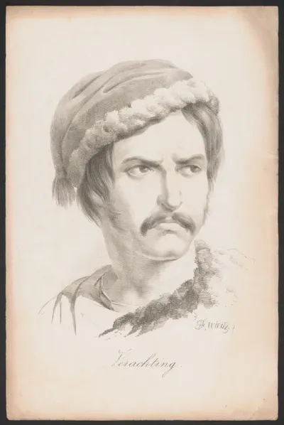 Portret van een man met muts