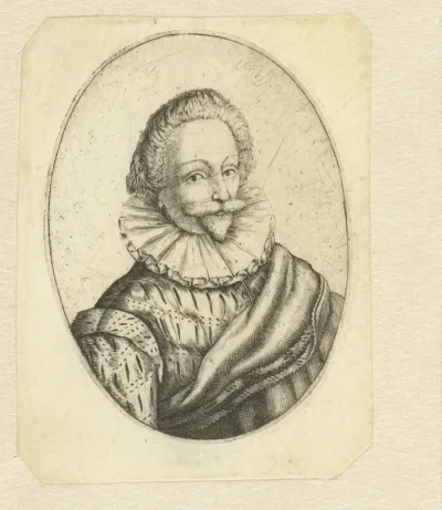 Portret van een man met snor en baard