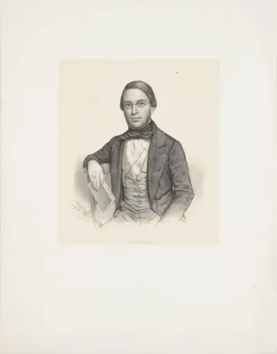 Portret van een man, mogelijk C.P. Burger