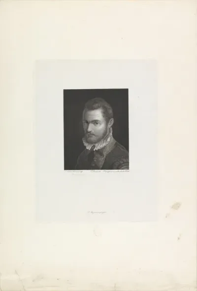 Portret van een man, mogelijk de schilder Paolo Veronese