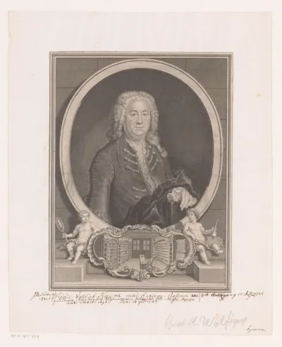 Portret van een man, mogelijk Friedrich Gottlieb Haupt