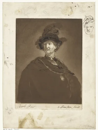Portret van een man, mogelijk Harmen Gerritsz. van Rijn