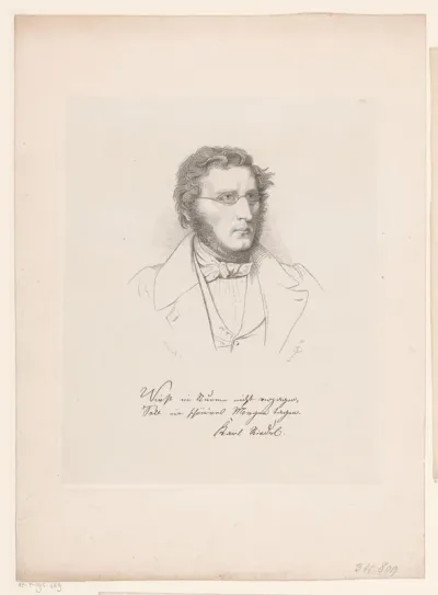 Portret van een man, mogelijk Karl Riedel