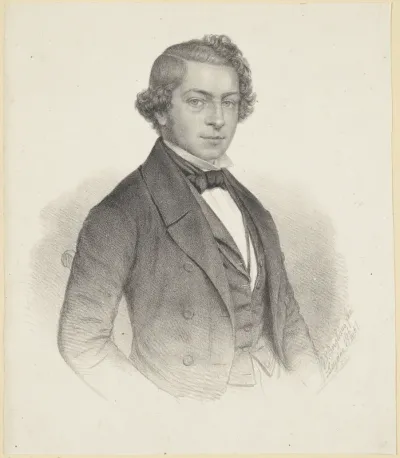 Portret van een man, mogelijk Petrus Abraham Samuel van Limburg Brouwer