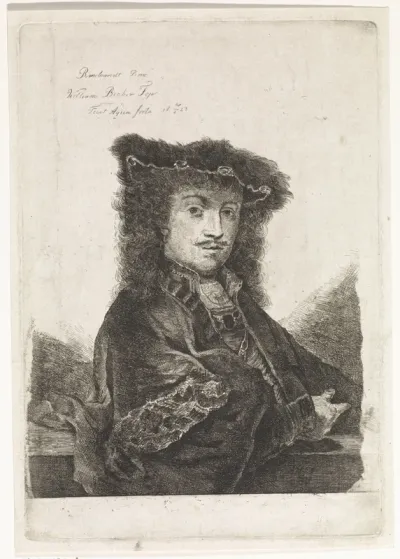 Portret van een man, mogelijk Rembrandt van Rijn