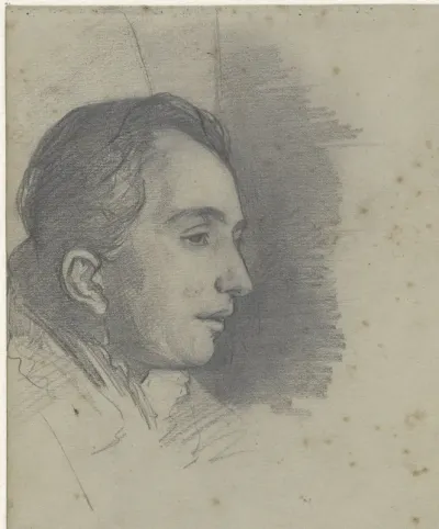Portret van een man, naar rechts