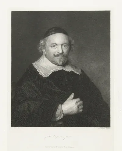 Portret van een man, vermoedelijk Augustijn Wtenbogaert (1577-1655)