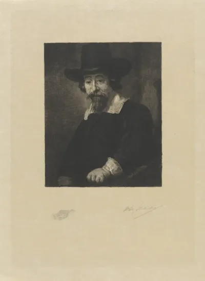 Portret van een man, vermoedelijk Dr. Ephraim Hezekiah Bueno