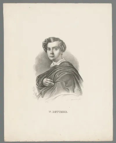 Portret van een man, waarschijnlijk Georg Wilhelm Dettmer