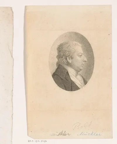 Portret van een man, waarschijnlijk Johann Georg Müchler