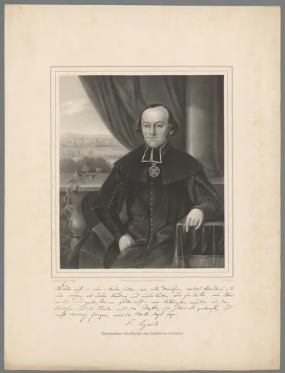 Portret van een man, waarschijnlijk Joseph Carl Franz Xaver Heide