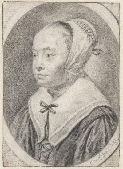 Portret van een meisje met een kapje