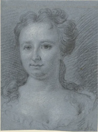 Portret van een mejuffrouw Swiers geboren Moleneyser