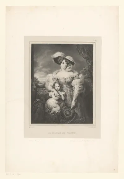 Portret van een moeder en dochter