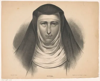 Portret van een non