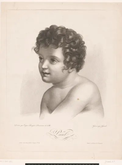Portret van een onbekend kind, genaamd Paul