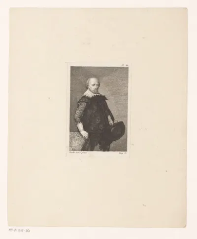 Portret van een onbekend man met hoed