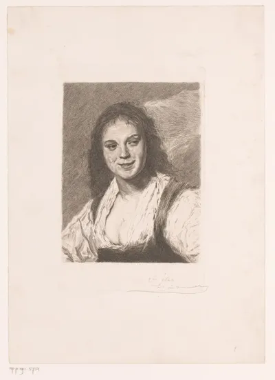 Portret van een onbekend Roma meisje