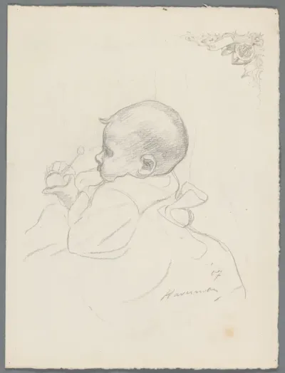 Portret van een onbekende baby