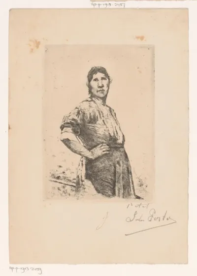 Portret van een onbekende boerin