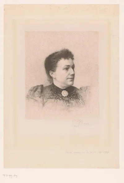 Portret van een onbekende dame, mevrouw Panilecq