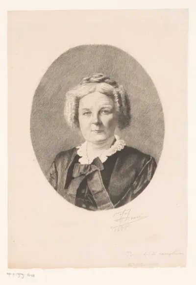 Portret van een onbekende dame, mevrouw Sainctelette