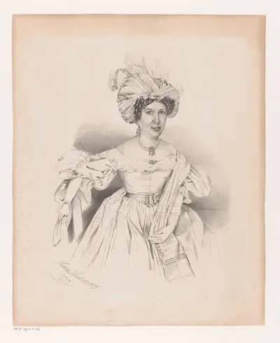 Portret van een onbekende dame, mogelijk Henriette Elisabeth Ising